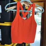 Athleta  Horizon Orange Ribbed Crop Tank Top Size Small Photo 2