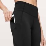 Lululemon Fast & Free 7/8 Tight II 25” Black Nulux Women’s 6 Athletic Leggings Photo 4