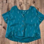 teal dress shirt Blue Size L Photo 0