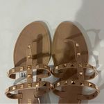 Olivia Miller  Nude Studded Sandals Women’s Size 10  Rockstud Style Photo 8