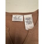 Kathie Lee Collection Vtg Womens S Embroidered Brown Short Sleeve Fall Cardigan Photo 1
