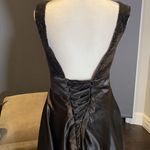 Women’s Black Full Length Sequined Bodice V Photo 4