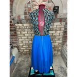 Dress formal midi dress blue green sheer skirt balletcore Size XL Photo 7