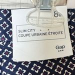 Gap Slim City Navy and White Floral Patterned Chino Style Pants Sz 8 NWT Photo 6
