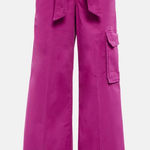 Veronica Beard NEW NWT Belisa Wide Leg Pants Bright Magenta size 26 Photo 0
