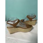 Nine West Women's Espadrille Wedge Dress Sandals Brown Size:7.5 S-684 Photo 4