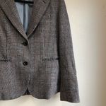 Uniqlo Ines de la Fressange Paris  Women's Blazer size small grey blue plaid Photo 3