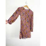 For Love & Lemons  Pink Floral Mini Dress Size XS Open Back Long Sleeve Boho Photo 9