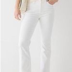 J.Crew Billie Demi Boot Crop Jeans White Size 28 Raw Hem Photo 0