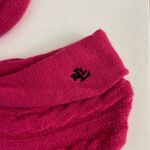 Ralph Lauren NWOT Lauren  women’s hot pink cable‎ knit sweater booties slippers Photo 1