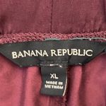 Banana Republic  Women’s Burgundy Satin Pajama Set Size XL Photo 8