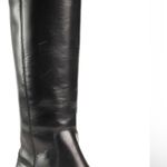Frye Melissa Black Tall Leather Western Equestrian Riding Boots Women’s Size 7.5 Photo 0