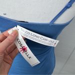 Cosabella NWT  Talco Long Camisole Tank Top In Blue Jeans Built In Shelf Bra S Photo 3