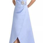Sachin + Babi  periwinkle, draped tulip dress. Spaghetti straps. 4 Photo 0