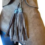 LC Lauren Conrad Sweatpea Cognac Stacked Heat Ankle Bootie Womens Size 7.5 Photo 8