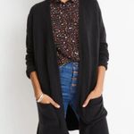 Madewell Black Kent Cardigan Sweater in Coziest Yarn Medium Photo 0