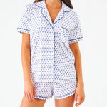Roller Rabbit Hearts Polo Pajamas With Blue Hearts Photo 0
