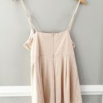 Princess Polly Colleen Deep V Neck Tie Front Beige Romper Size XS Photo 5