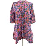 Zuri Fiddlesticks tunic dress African wax print kitenge sz XXS Pink Photo 1