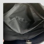 Gucci GG Jacquard Shoulder Bag Black Silver Hardware COA Leather Trim Photo 8