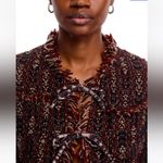 Aldo Martins Women’s Thun Fringe Knit Bomber Jacket Size M Photo 4