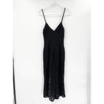 TALULAH La Maison Closer To You Black Lace Sleeveless V-Neck Midi Dress Size M Photo 3