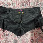 Edikted  Micro Leather Shorts Photo 0