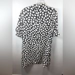 Ann Taylor  Women's Shift Dress‎ Black with White Hearts Size Medium Photo 2
