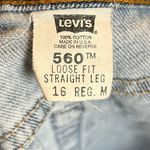 Vintage Levi's 560 Loose Fit Straight Leg‎ Jeans as is Blue Size 16 Photo 8