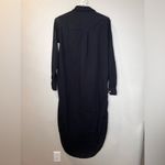 Frank & Eileen  Rory Maxi Shirt Dress Washed Linen Black Size XS Photo 8