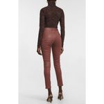 AG Adriano Goldschmied Women's Farrah Skinny Ankle Jeans Coated Bordeaux 25 R Photo 4