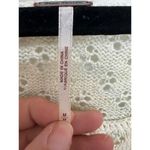 Free People Pointelle Breeze Bell Sleeve Top Tunic Medium M Blue Ivory Photo 5