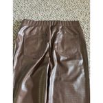Isaac Mizrahi  Live Women's Brown Faux Croc Leather Slim‎ Ankle Pant Size 10 Photo 5