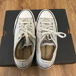 Converse  Chuck Taylor all star low top silver glitter lace up shoes sneakers  Photo 5