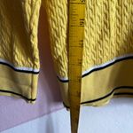 Tommy Hilfiger  Yellow Cable Knit Sweater, Preppy Y2K Classic Retro Coastal Large Photo 6