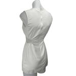 Princess Polly  White Sleeveless Cutout Waist Crew Neck Mini Sheath Dress Size 2 Photo 1