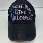 Trust Me I’m A Unicorn Sparkly‎ Baseball Cap Black Photo 0