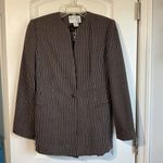 Oscar de la Renta  Vintage Peanut Brown Wool Tweed Jacket & Skirt Suit Set‎ Sz 6 Photo 9