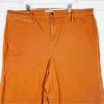 Madewell Emmett Wide-Leg Crop Pants Burnt Sienna, Size 37 Style J8985 Photo 4
