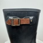 Chooka Boot Women 10 Black Buckle Mid Height Waterproof Rain Boot Outdoor Active Photo 4