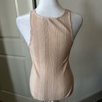 Comptoir Des Cotonniers beige Ribbed Fitted Tank Top Size XS Photo 3