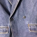 Madewell  Double Breasted Denim Blazer Jacket  Blue Wash Sz S NWT Photo 4