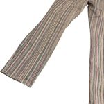 Mother The Looker Crop High Meadow Stripe Skinny Jeans Pants Stripe Size 25 Blue Photo 12