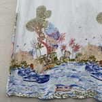 Cynthia Rowley  nwt size large Skirt with beach Scenic Print has pockets Photo 2