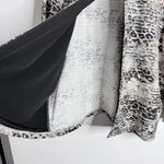 Chico's  Travelers Medium Cardigan Animal Print XL Chico 3 Hook Closure 3/4 Sleeve Photo 7