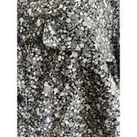 Lands' End silky feel tunic blouse 2X convertible sleeves 2 pockets muted grays Photo 2