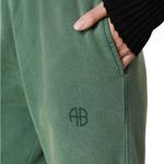 ANINE BING  Evan Jogger Pants Sz Medium Green Photo 2