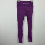 Alphalete ‎ Purple Revival Ribbed Athletic Leggings Size Medium Photo 3