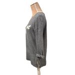 Chico's 1 Zenergy Sweatshirt Womens Size Medium Pull Over Winter Cozy Tunic Top Gray Photo 2