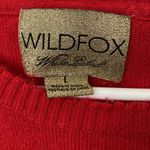 Wildfox  Red Shopping is My‎ Cardio Angora Blend Sweater Size: L Photo 1